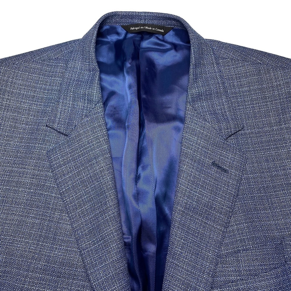 Coppley Blazer Sport Coat 48R Gibson Reda 1865 2B2V Blue Gray Textured